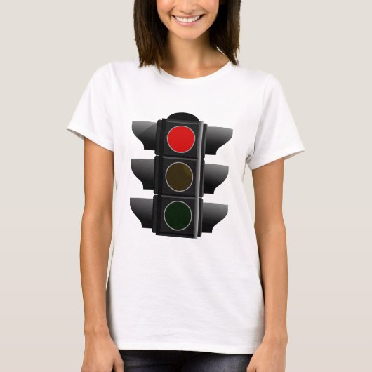 Ampel traffic light rot red t-shirt (Voorkant)