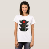 Ampel traffic light rot red t-shirt (Voorkant volledig)