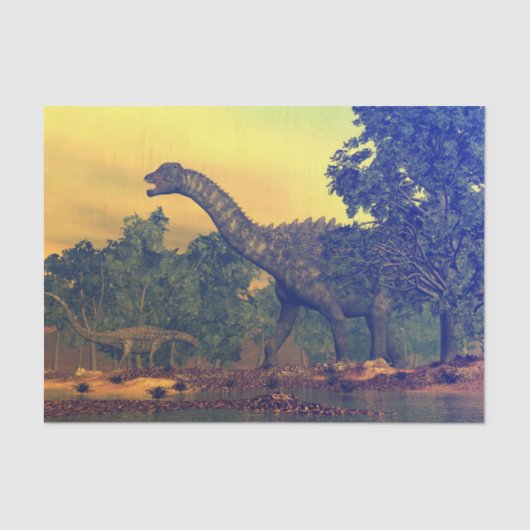 Ampelosaurus dinosaurus tissuepapier (Voorkant)