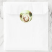 amper roze rozen1 ronde sticker (Tas)