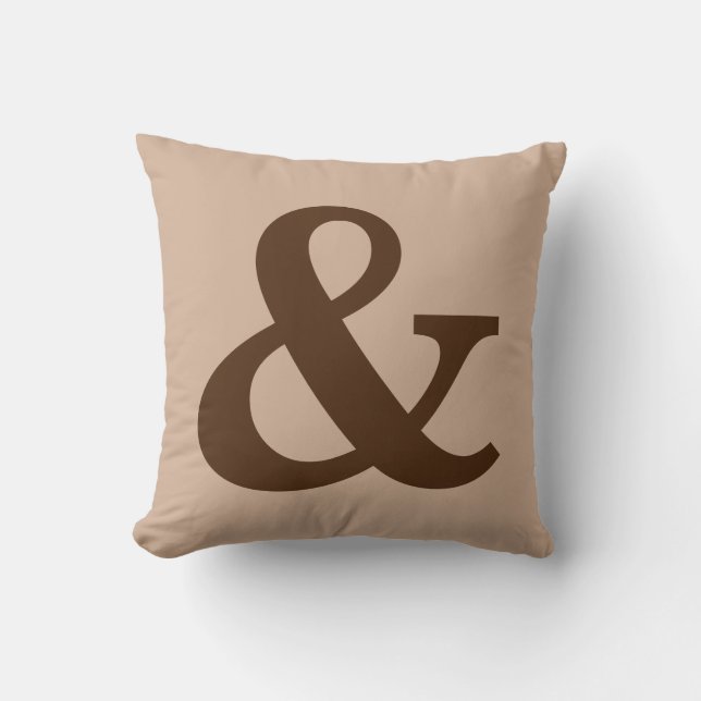 Ampersand "&" Accent Sierkussen (Voorkant)