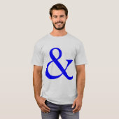 Ampersand - Blauw T-shirt (Voorkant volledig)