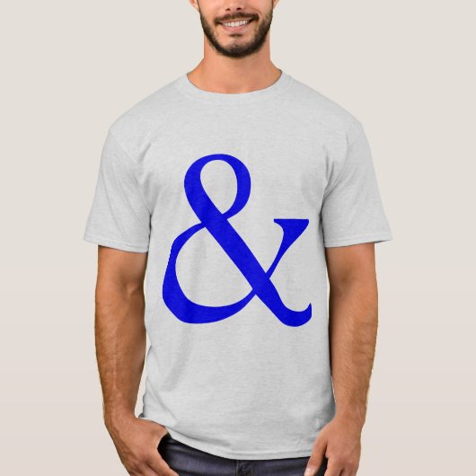 Ampersand - Blauw T-shirt (Voorkant)