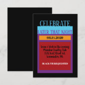 AMPERSAND BNAI MITZVAH Bar Bat Mitzvah Party Kaart (Voorkant / Achterkant)