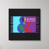 AMPERSAND B'NAI MITZVAH Sign-In Memory Board Canvas Afdruk (Voorkant)