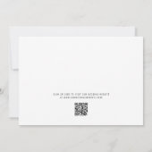 Ampersand Bold Typography Zwart Save the Date Kaart (Achterkant)
