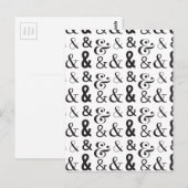 ampersand briefkaart (Voorkant / Achterkant)