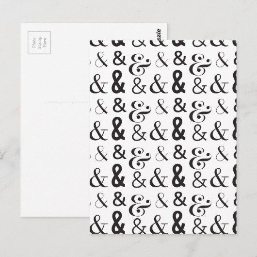 ampersand briefkaart (Voorkant / Achterkant)