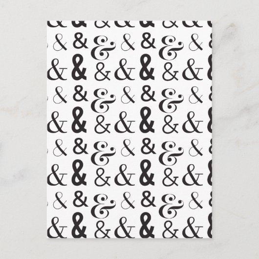 ampersand briefkaart (Voorkant)