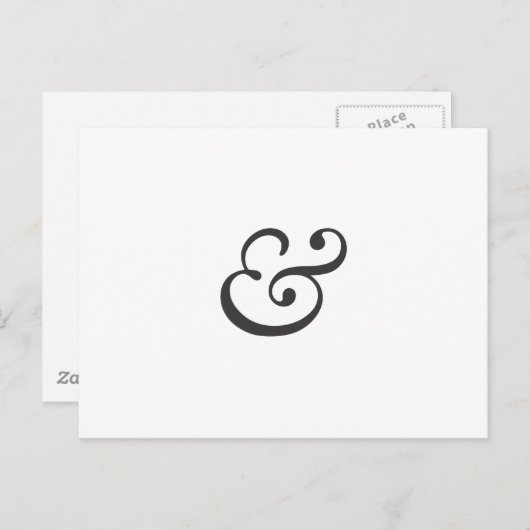 Ampersand Briefkaart (Voorkant / Achterkant)