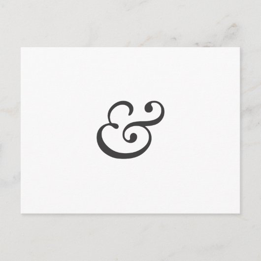 Ampersand Briefkaart (Voorkant)
