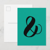Ampersand-briefkaart Briefkaart (Voorkant / Achterkant)
