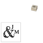 Ampersand Casual Speelse Plezier met Koppels Initi Rubberstempel (Gestempeld)