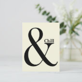 Ampersand Chill Briefkaart (Staand voorkant)
