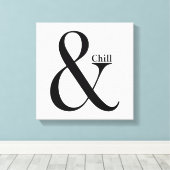 Ampersand Chill Canvas Afdruk (Insitu (Houten vloer))