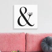 Ampersand Chill Canvas Afdruk (Insitu (Woonkamer))
