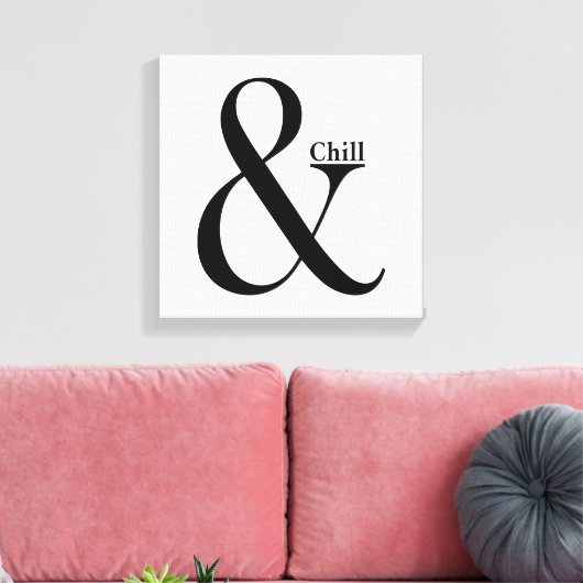 Ampersand Chill Canvas Afdruk (Insitu (Woonkamer))