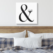 Ampersand Chill Canvas Afdruk (Insitu (Slaapkamer))