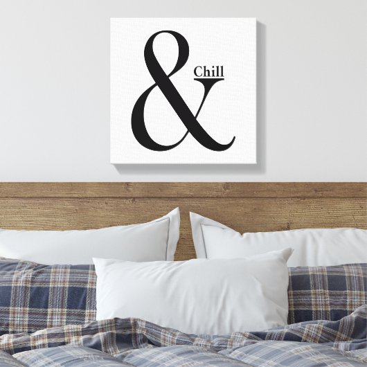 Ampersand Chill Canvas Afdruk (Insitu (Slaapkamer))