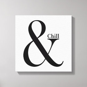 Ampersand Chill Canvas Afdruk