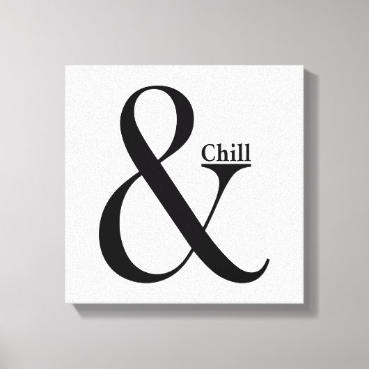 Ampersand Chill Canvas Afdruk (Voorkant)