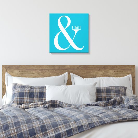 Ampersand Chill Canvas Afdruk (Insitu (Slaapkamer))