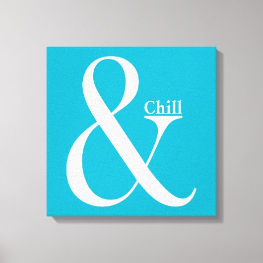Ampersand Chill Canvas Afdruk (Voorkant)