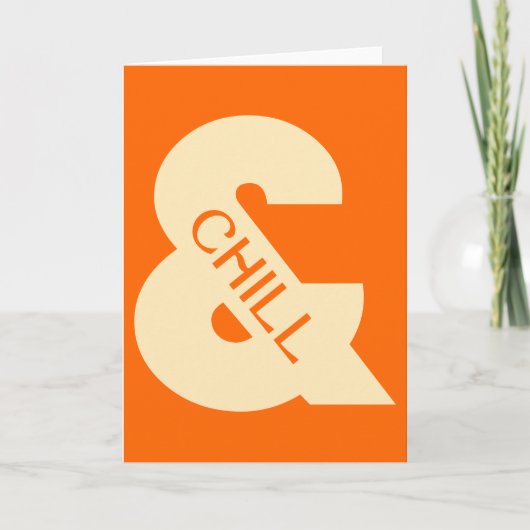 Ampersand Chill Minimalist Kaart (Voorkant)