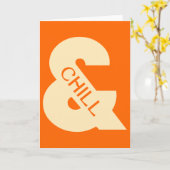Ampersand Chill Minimalist Kaart (Gele Bloem)