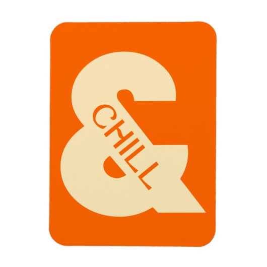 Ampersand Chill Minimalist Magneet (Verticaal)