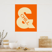 Ampersand Chill Minimalist Poster (Keuken)