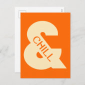 Ampersand Chill Minimalistisch Briefkaart (Voorkant / Achterkant)