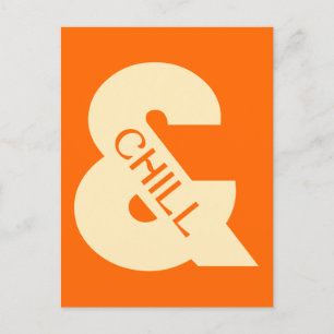 Ampersand Chill Minimalistisch Briefkaart