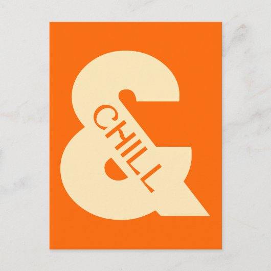 Ampersand Chill Minimalistisch Briefkaart (Voorkant)