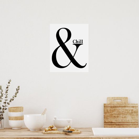 Ampersand Chill Poster (Keuken)