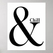 Ampersand Chill Poster (Voorkant)