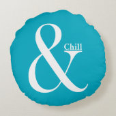 Ampersand Chill Rond Kussen (Achterkant)
