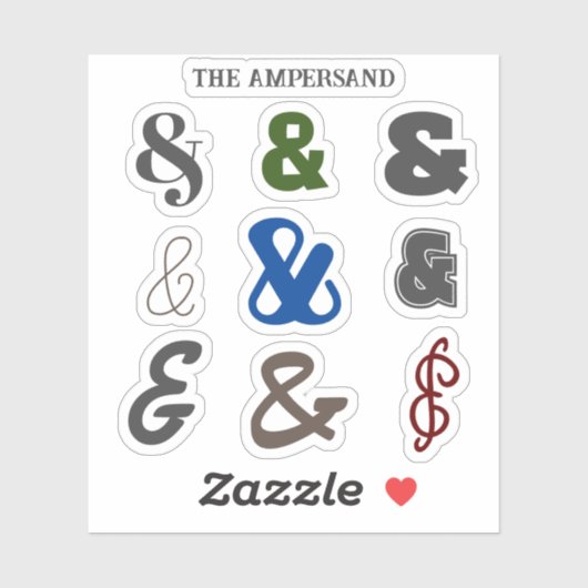 Ampersand-dag Sticker (Vel)