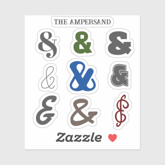 Ampersand Day Sticker (Vel)