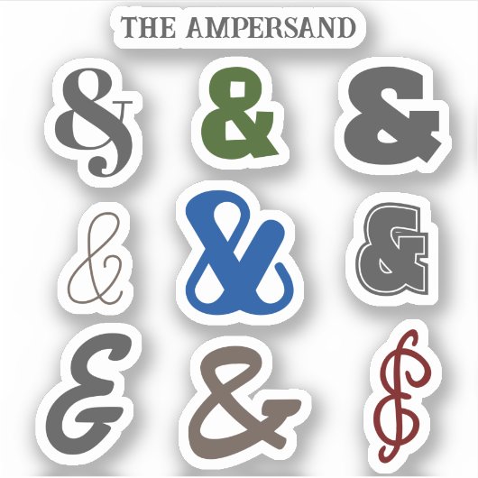 Ampersand Day Sticker (Voorkant)