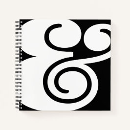 Ampersand "&" Designer | BL B/W | Notitieboek
