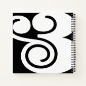 Ampersand "&" Designer | BL B/W | Notitieboek (Achterkant)