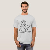 Ampersand - Donkere gloed T-shirt (Voorkant volledig)