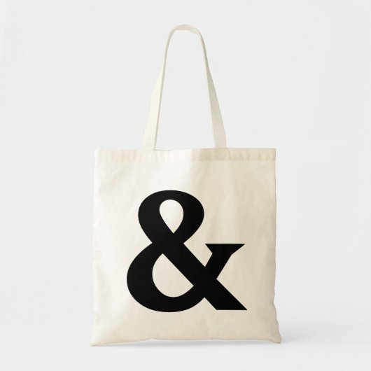 Ampersand | En het symbool Modern Minimalist Eenvo Tote Bag (Voorkant)