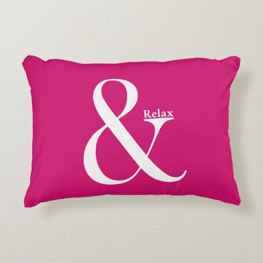 Ampersand en ontspan accent kussen (Voorkant)
