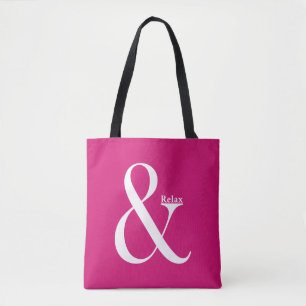 Ampersand en ontspan tote bag