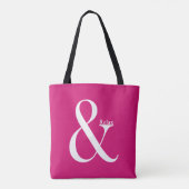 Ampersand en ontspan tote bag (Achterkant)