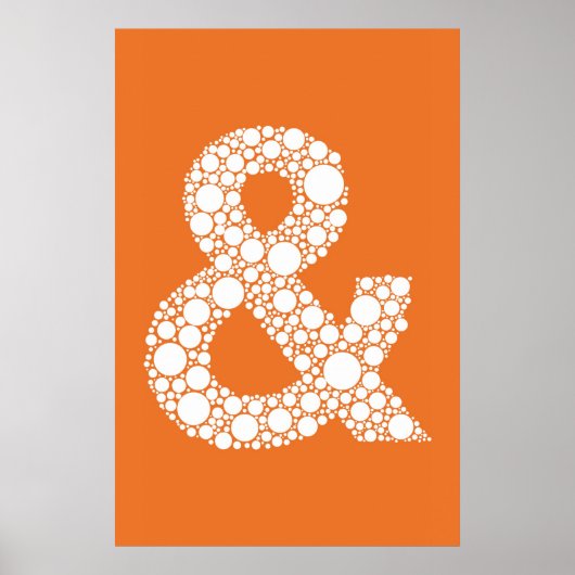 Ampersand (en symbool) Bubble Type Poster (Voorkant)