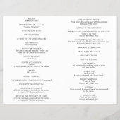 Ampersand Formele katholieke Budget Wedding Progra Flyer (Achterkant)