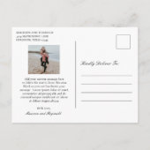 Ampersand Foto Traditional Wedding Save the Date Aankondigingskaart (Achterkant)